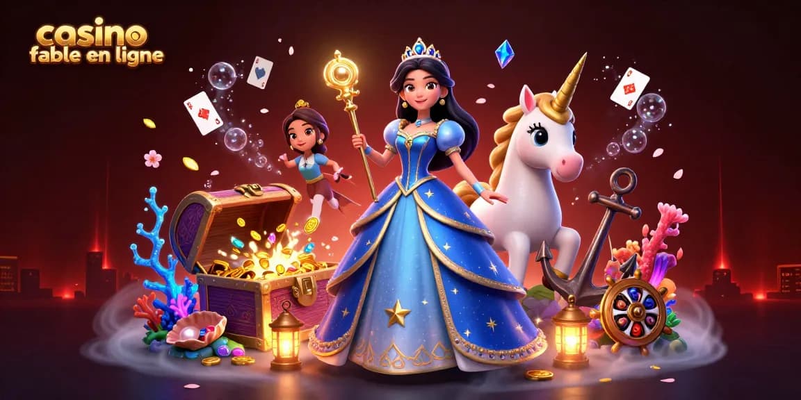 Experience the excitement of casino fiable en ligne with a vibrant scene full of magical elements and winning opportunities.