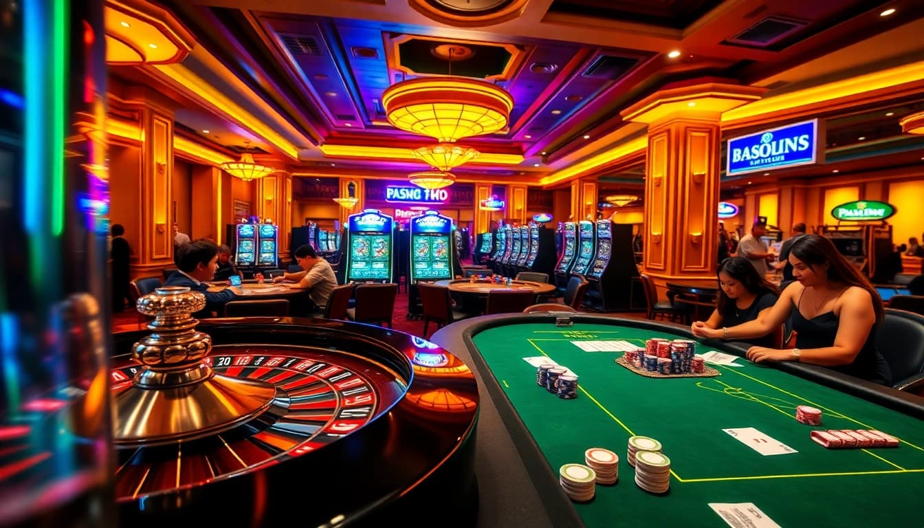 Players enjoying a high-stakes game at rr88 mov casino, capturing the thrill and excitement of gambling.