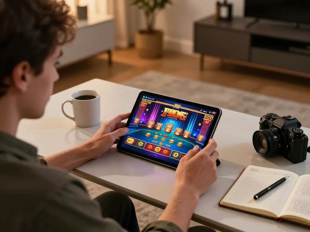 Engage in thrilling moments on pinoy 365 while playing casino games on your tablet in a cozy setting.