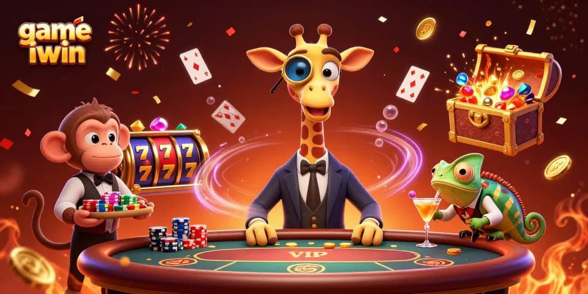 Experience the excitement of game iwin with high-stakes fun at a vibrant poker table!