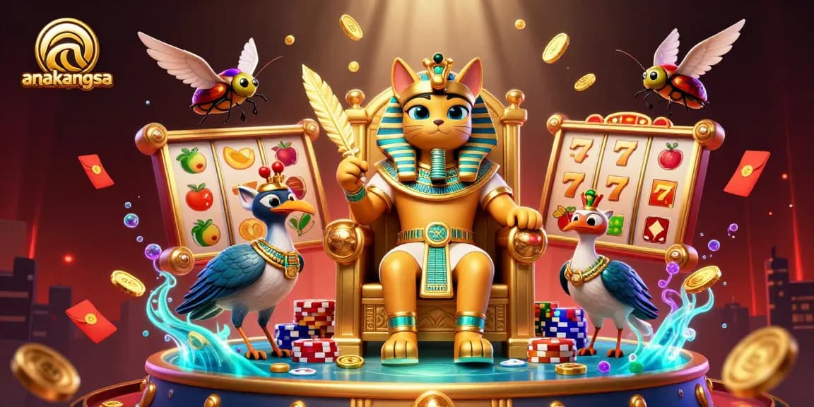 Experience the thrill of anakangsa with vibrant slot games and rich casino elements in this vibrant scene.