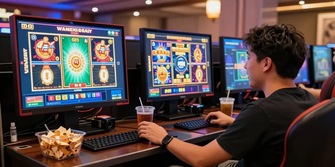 Pemain menikmati pengalaman bermain link slot gacor di platform perjudian online yang menarik.