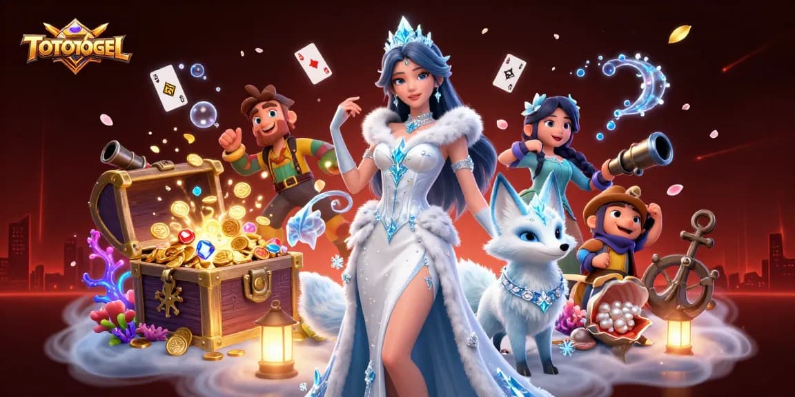 Engage in stunning TOTOTOGEL action featuring an exquisite digital illustration of a casino scene.