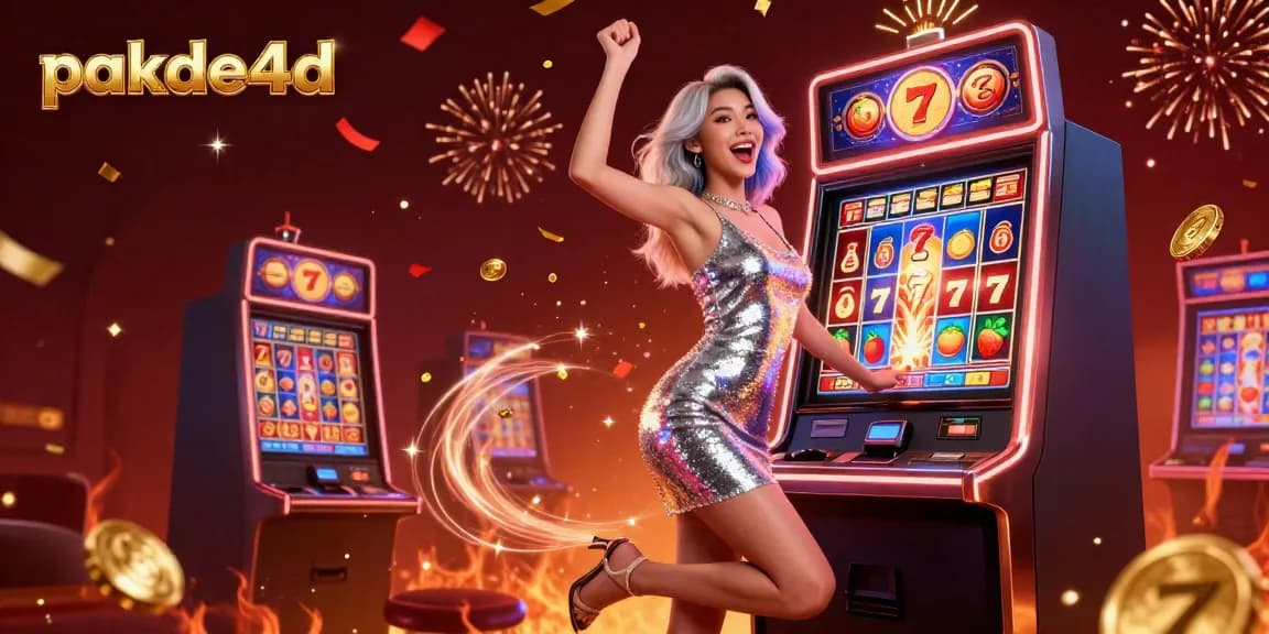 Hit a jackpot with pakde4d's exciting digital slot machine experience featuring vibrant colors and playful atmosphere.