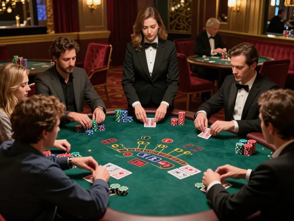 Rasakan sensasi ombak77 di meja blackjack yang elegan dengan pemain terlibat yang merumuskan strategi.