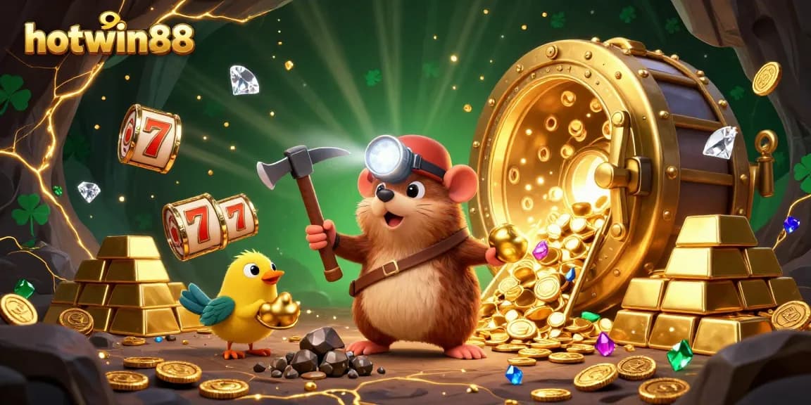Experience the thrill of winning with hotwin88's exciting slot games and treasure elements.
