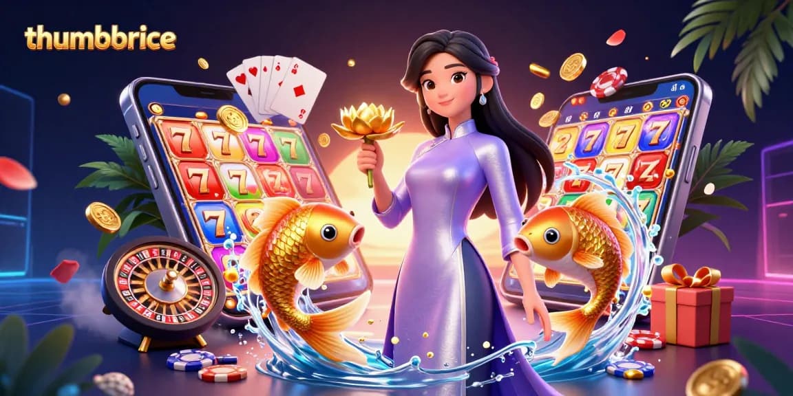 Spin the winning slots with thumbbrace in a vibrant casino scene featuring gold coins and cards.