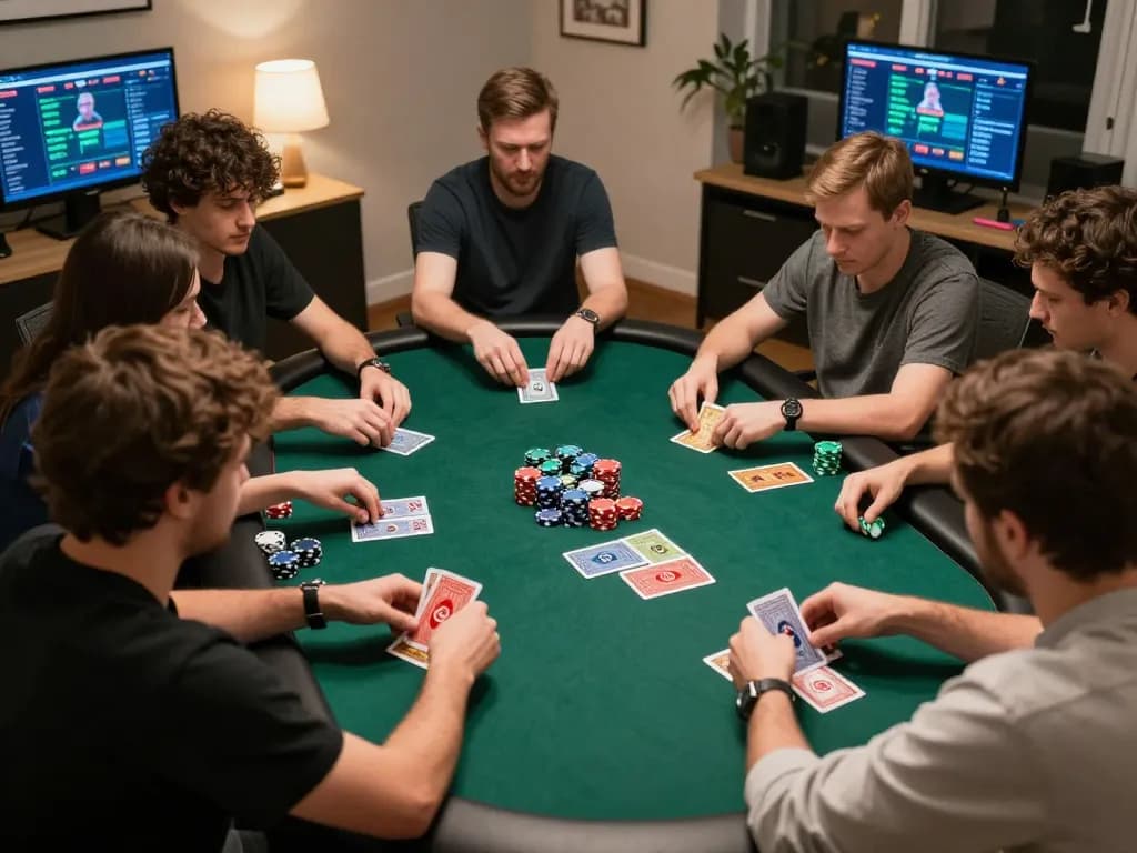 Hoorayblog highlights a thrilling online poker game, showcasing intense strategy and player engagement.