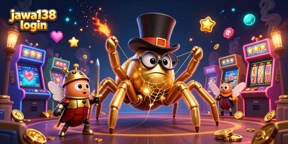 Gambarkan layanan permainan judi online dengan tampilan "jawa138 login" yang menarik dan kaya warna.