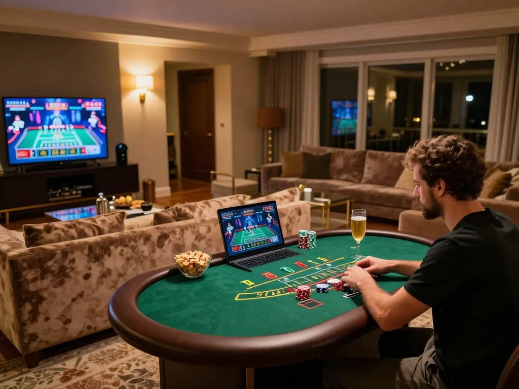 Player enjoying a live dealer game on 789BET, showcasing an engaging online casino experience.