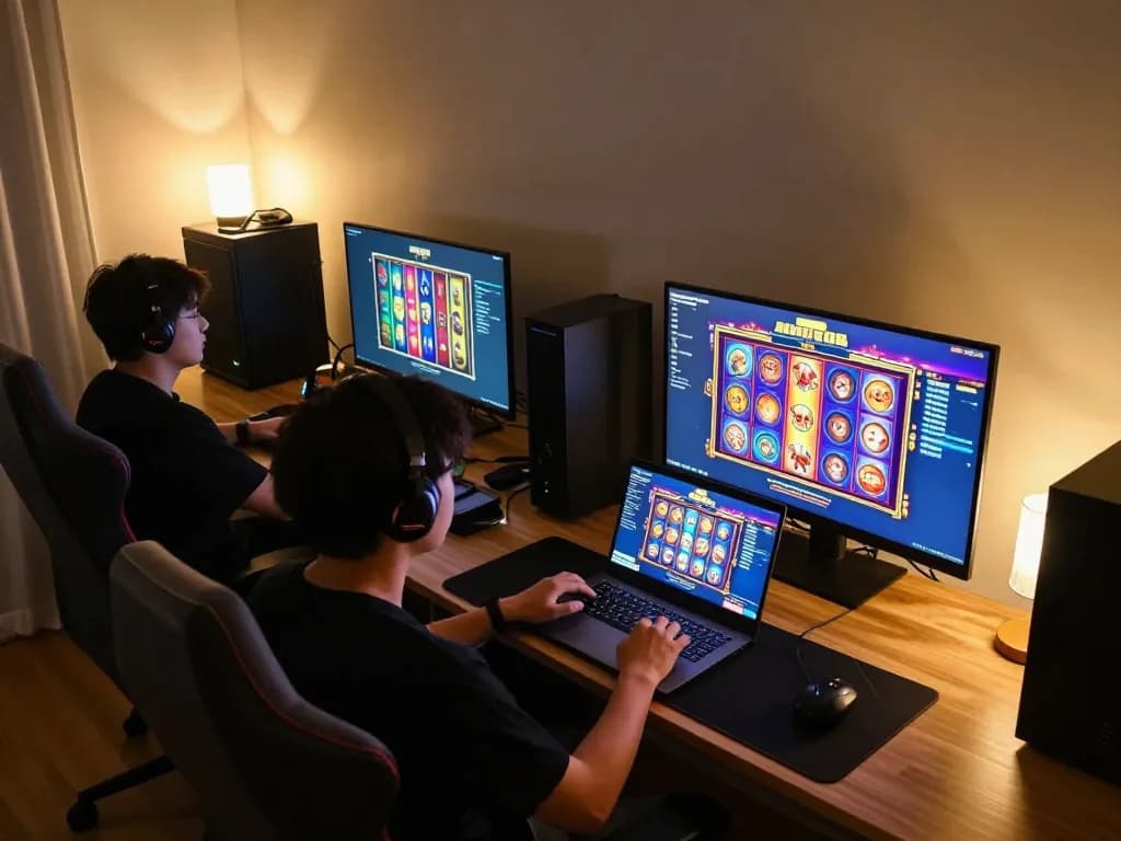 Mainkan permainan slot yang mendebarkan di platform aman788 di rumah dengan tampilan yang cerah dan pengaturan yang nyaman.
