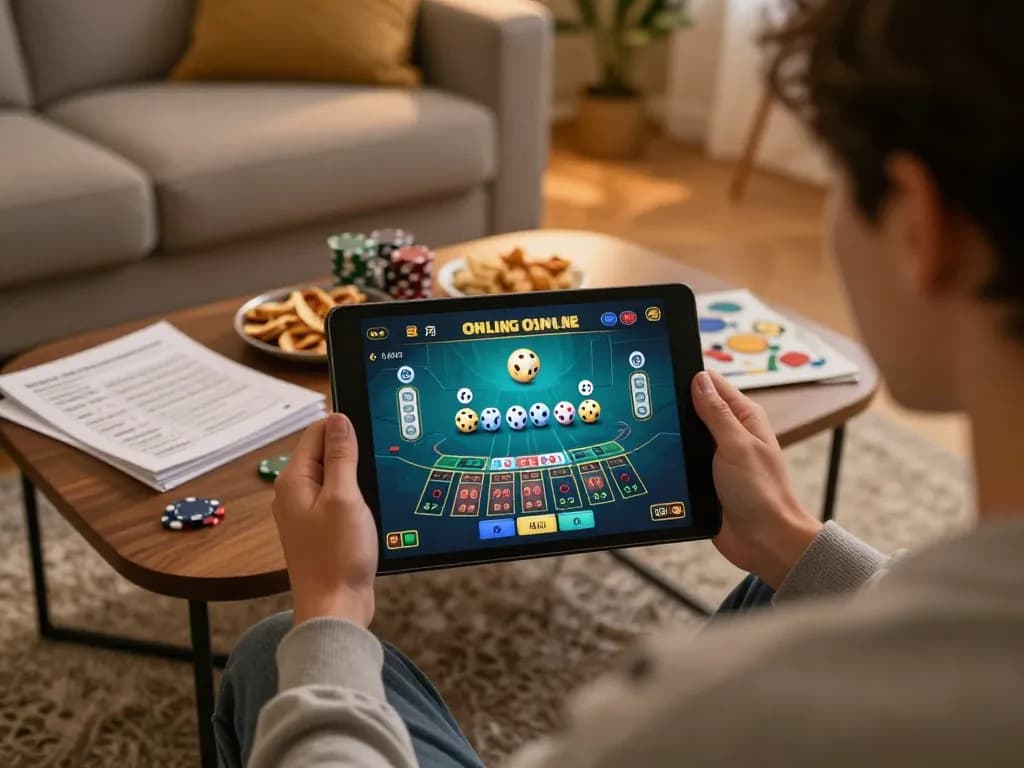 Sicbo online gameplay with a player actively betting and engaging with the live game interface.