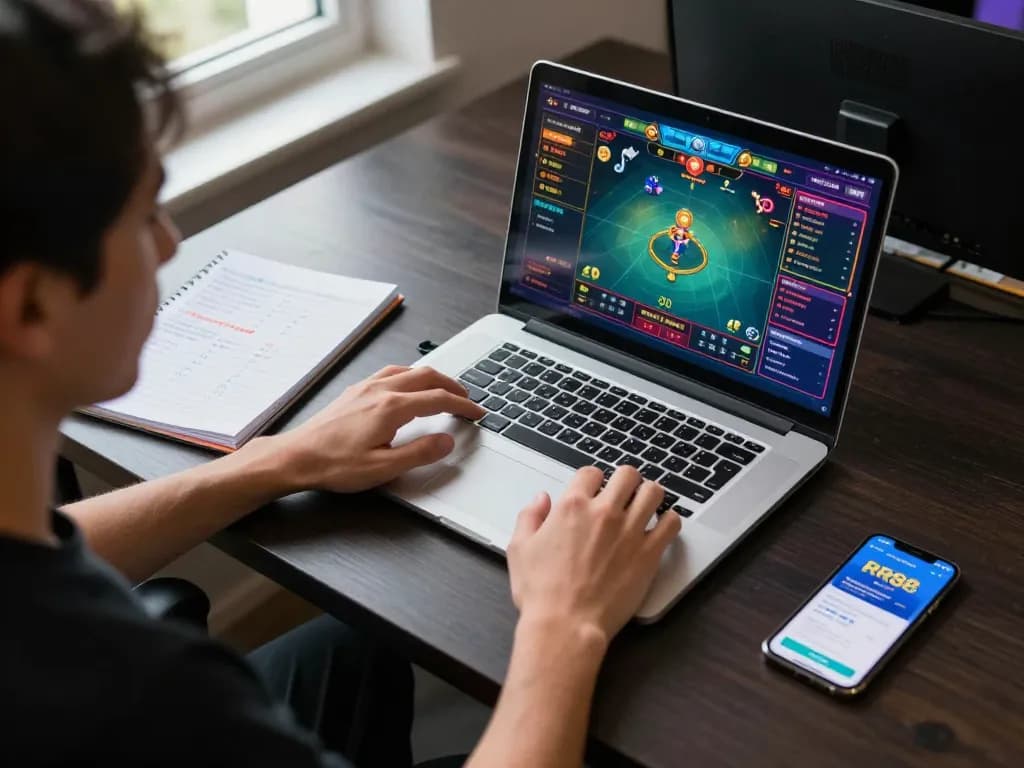 Player engaged in strategic online game on RR88, showcasing vibrant interface and betting excitement