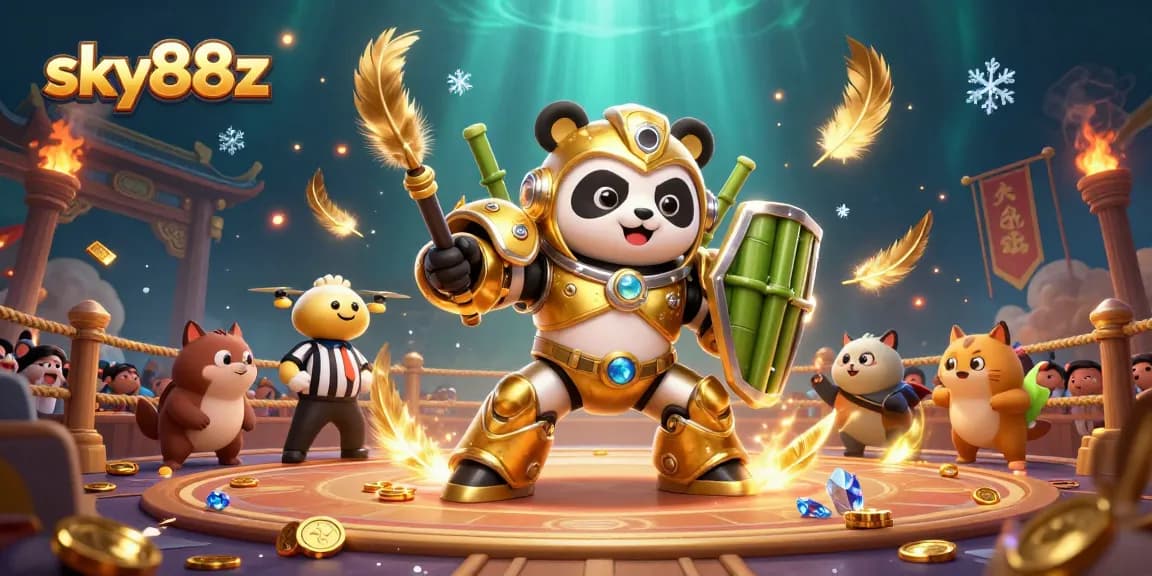 Engage in thrilling action at sky88z with a captivating 3D casino battle featuring unique characters.