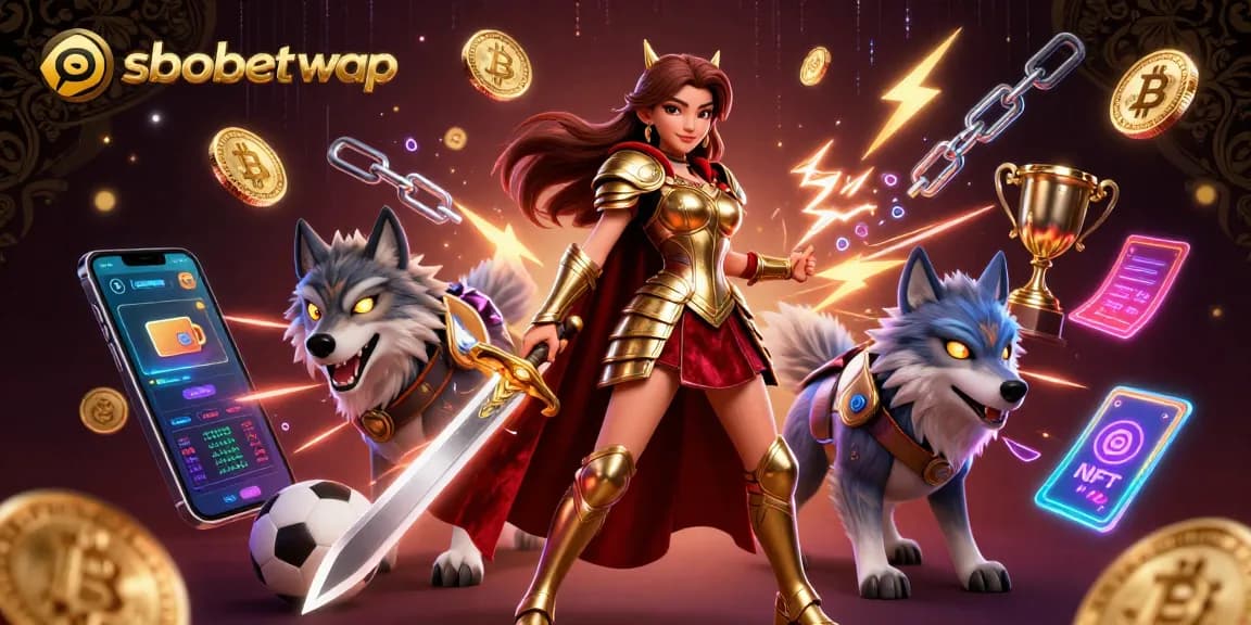 Experience thrilling betting action with sbobet wap in a vibrant 3D illustration featuring a warrior queen.
