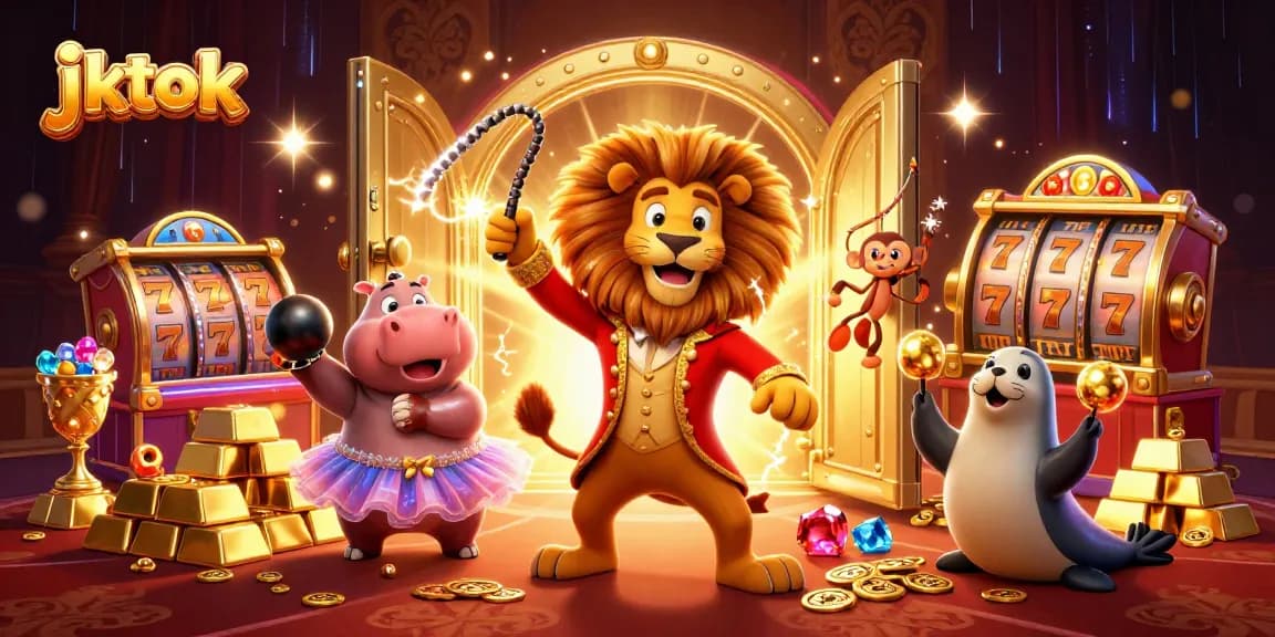 jktok memicu kemenangan dengan ringmaster singa dan hippo bertutu di kasino digital.