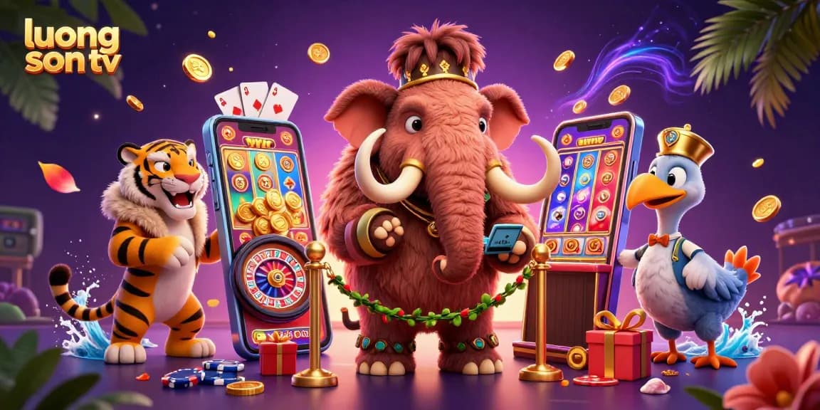 Experience live gaming thrills with luong son tv featuring vibrant casino characters and engaging gameplay elements.