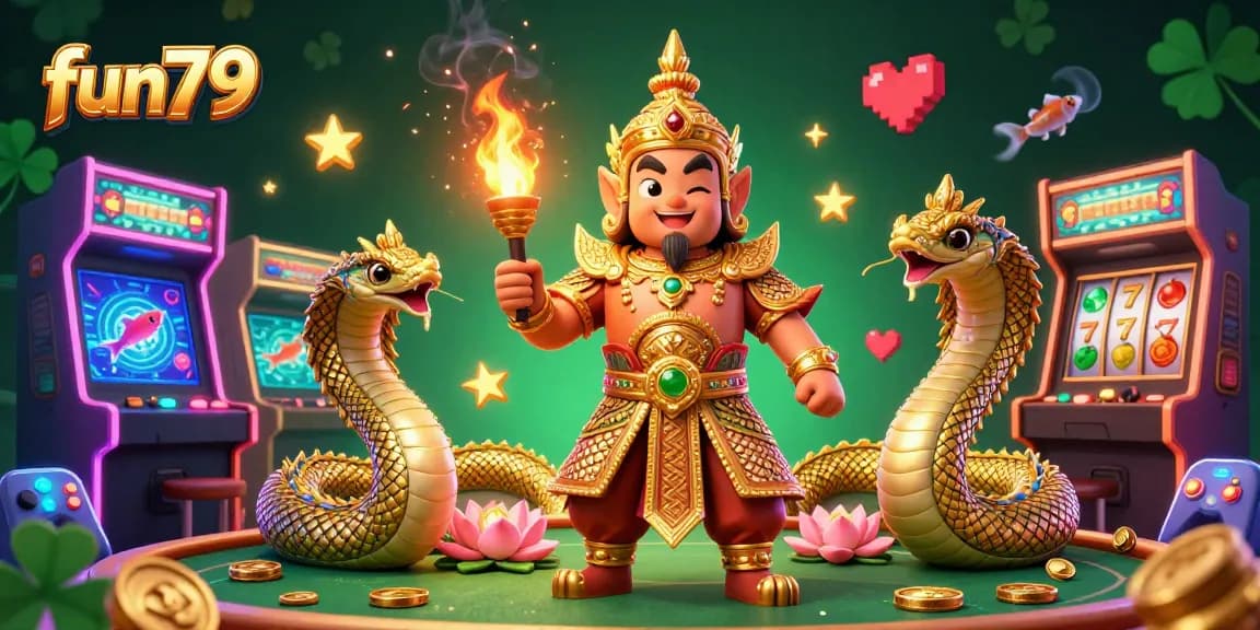 Experience the thrill of fun79 with a lively fish shooting scene filled with vibrant characters and gaming elements.