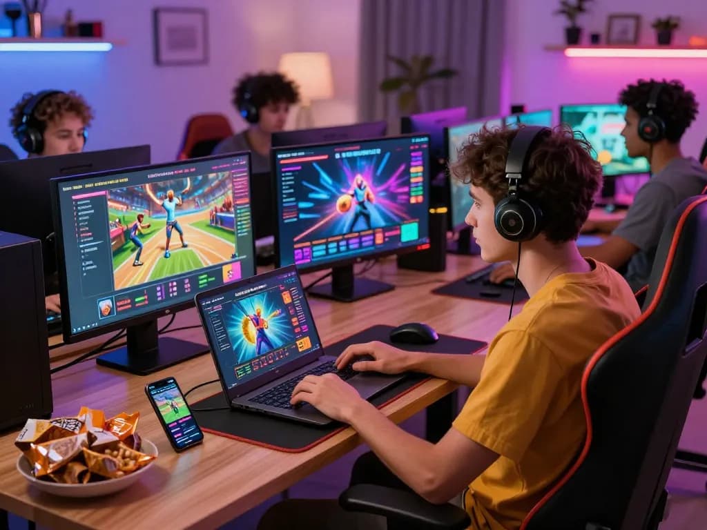 Engaged players enjoying a diverse gaming experience at https://au88bet.it.com/ with vibrant graphics and a lively atmosphere.
