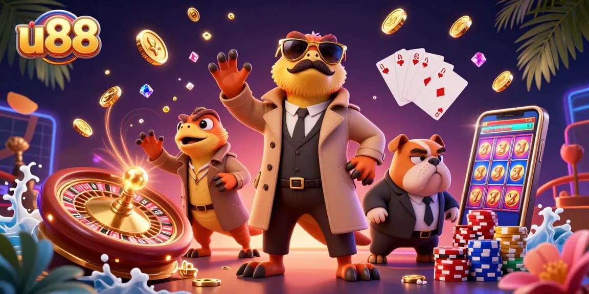 Engage with the thrilling u88 online casino scene featuring animated raptors in disguise.