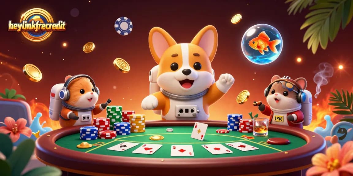 Engaging scene of a corgi astronaut at a casino, heylinkfreecredit offers vibrant gaming action.
