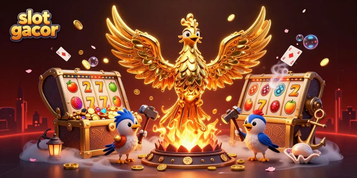 Permainan slot gacor terbaik muncul dari phoenix emas yang mengeluarkan koin menakjubkan.