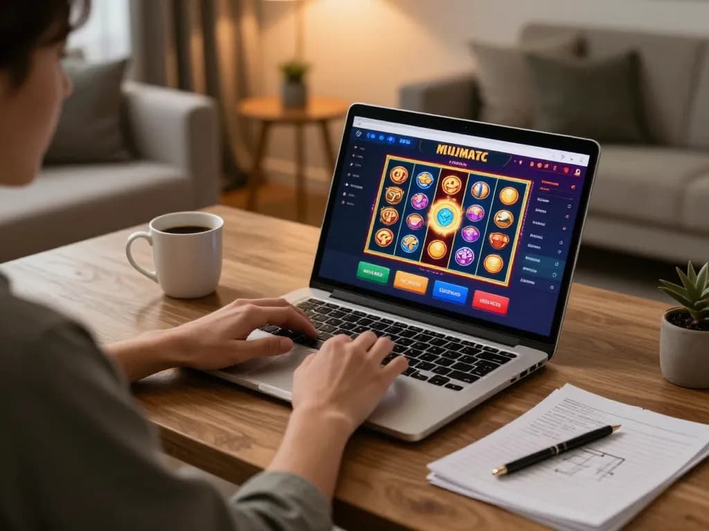 Engaging with luck88com while enjoying a cozy online casino gaming session.