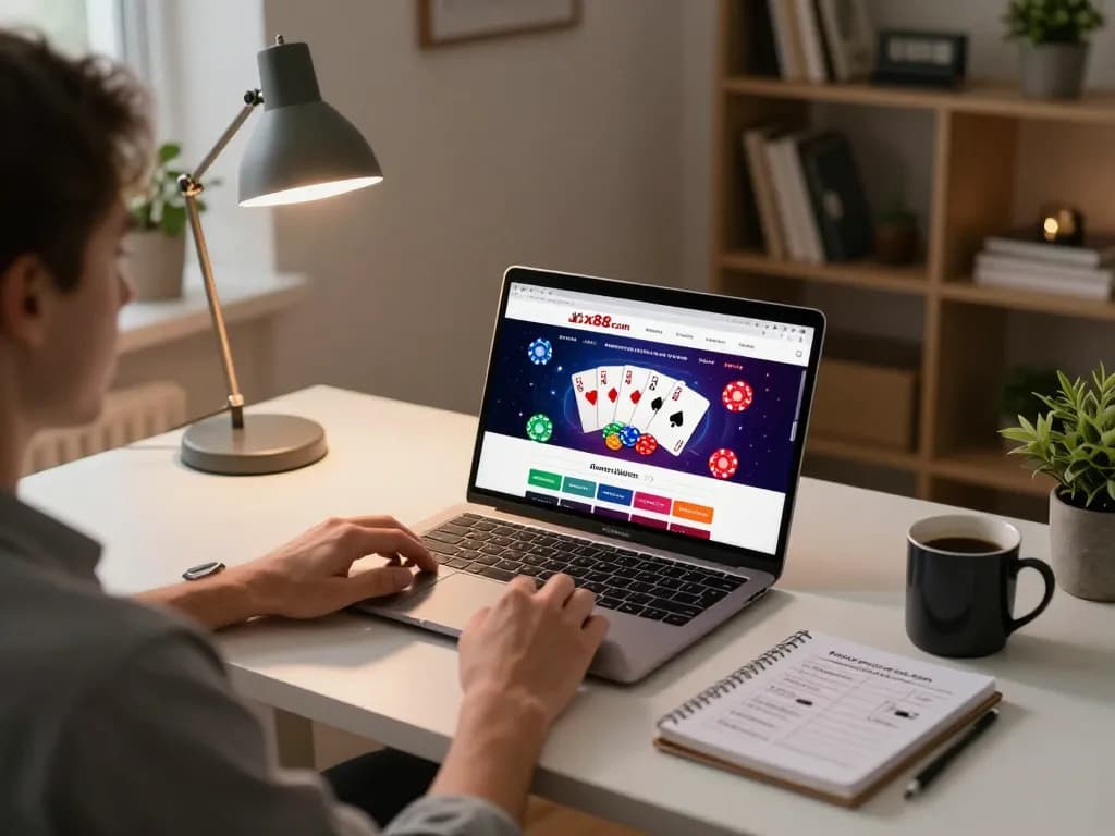 Engaging online poker gameplay on xx88 com featuring strategic betting and vibrant interface