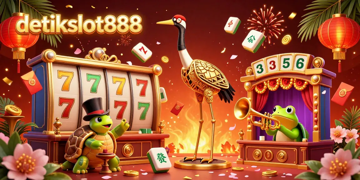 Menangkan jackpot seru di detikslot888 dengan ilustrasi kasino 3D yang memikat dan penuh warna.