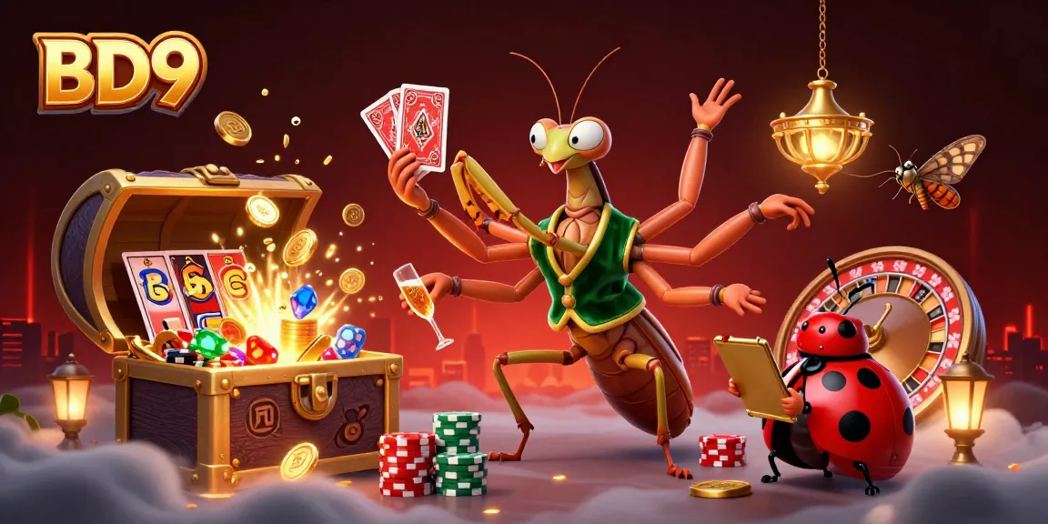 BD9 showcases a vibrant casino scene with unique characters dealing cards and managing chips.