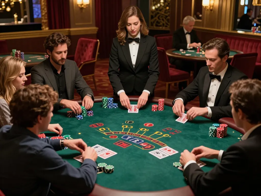 Rasakan sensasi ombak77 di meja blackjack yang elegan dengan pemain terlibat yang merumuskan strategi.