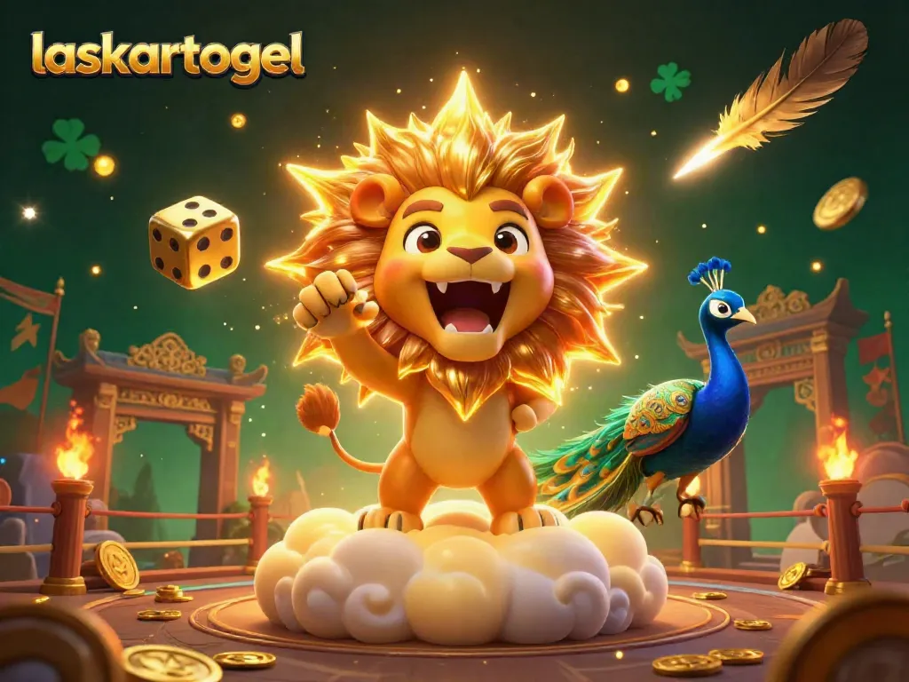 Engage in exhilarating gameplay at laskartogel with vibrant 3D illustrations featuring dynamic casino elements.