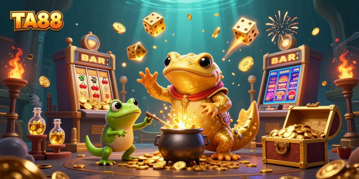 Experience the excitement of TA88 with magical winning elements in a vibrant casino setting.