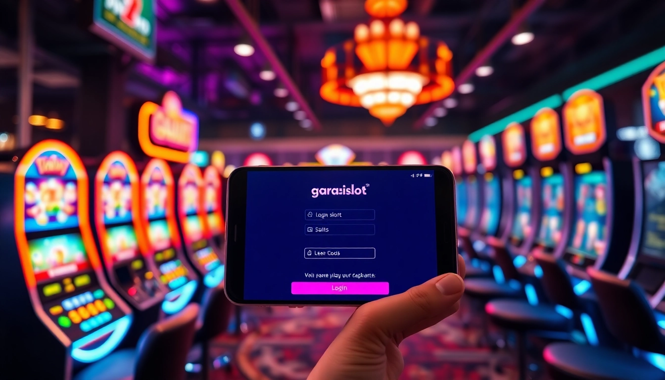 Masuk ke garasislot login dengan tampilan modern dan interaktif yang menonjol.