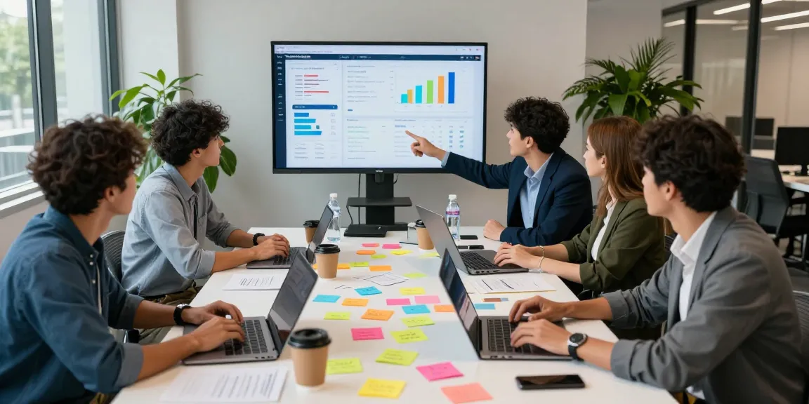 Digital marketing strategy meeting with team analyzing data from https://fau88.com/ in a collaborative workspace.
