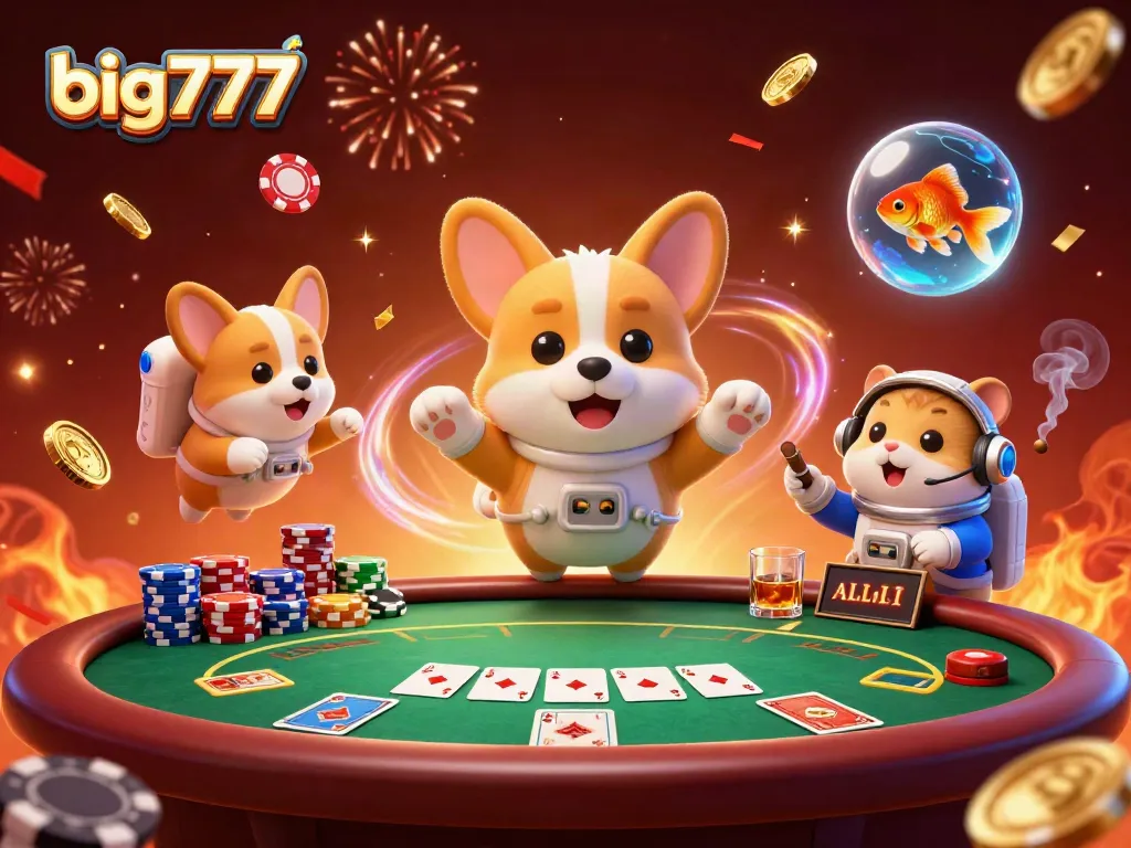 Engage in thrilling gameplay with big777 at a vibrant casino scene featuring dynamic characters.