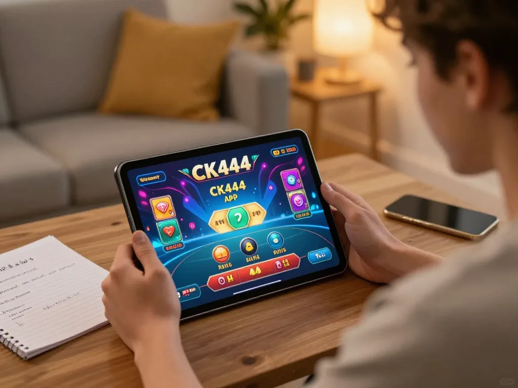 Experience exciting gameplay with CK444 APK in a cozy home gaming setup.