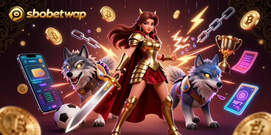 Experience thrilling betting action with sbobet wap in a vibrant 3D illustration featuring a warrior queen.