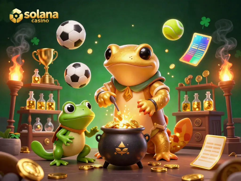 Experience the excitement of a solana casino with dynamic gaming elements and colorful characters.