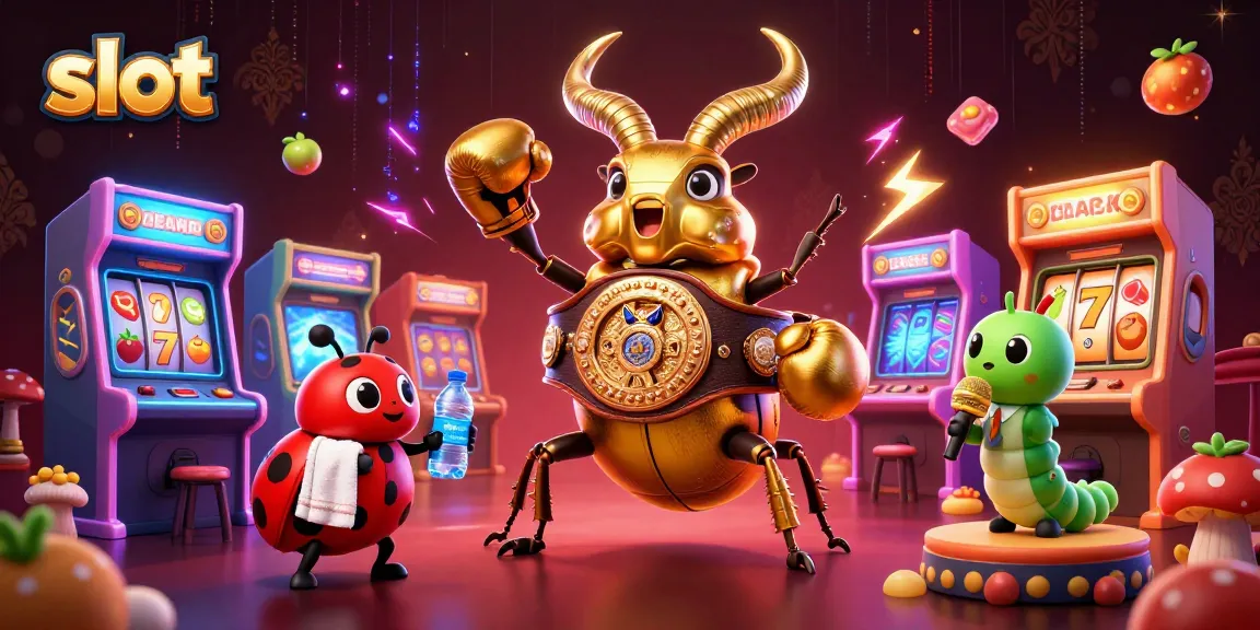 Mainkan slot gacor dengan berbagai simbol jackpot berkilau dalam ilustrasi 3D
