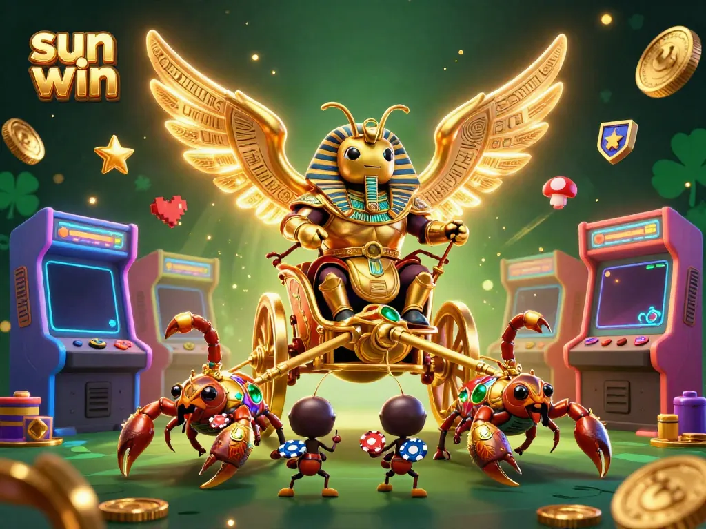 Experience the thrill of sun win with animated characters, colorful game elements, and a captivating casino atmosphere.