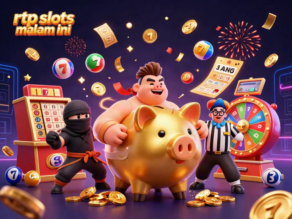 Experience the excitement of rtp slots malam ini with vibrant characters and dynamic gaming elements.