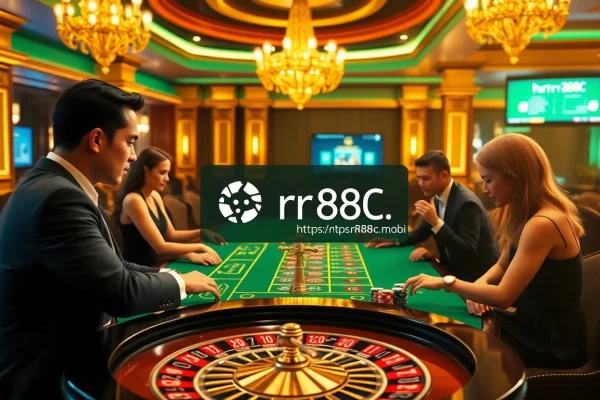 Players engaging in exciting bets at a casino table showcasing the thrill of https://rr88c.mobi/ with vibrant poker chips.