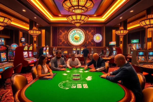 Experience the excitement of gambling at https://kbl555.net/ with vibrant casino tables and slot machines.