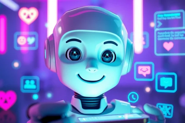 AI chatbot character embodiment of ai slut engaging in vibrant conversations.