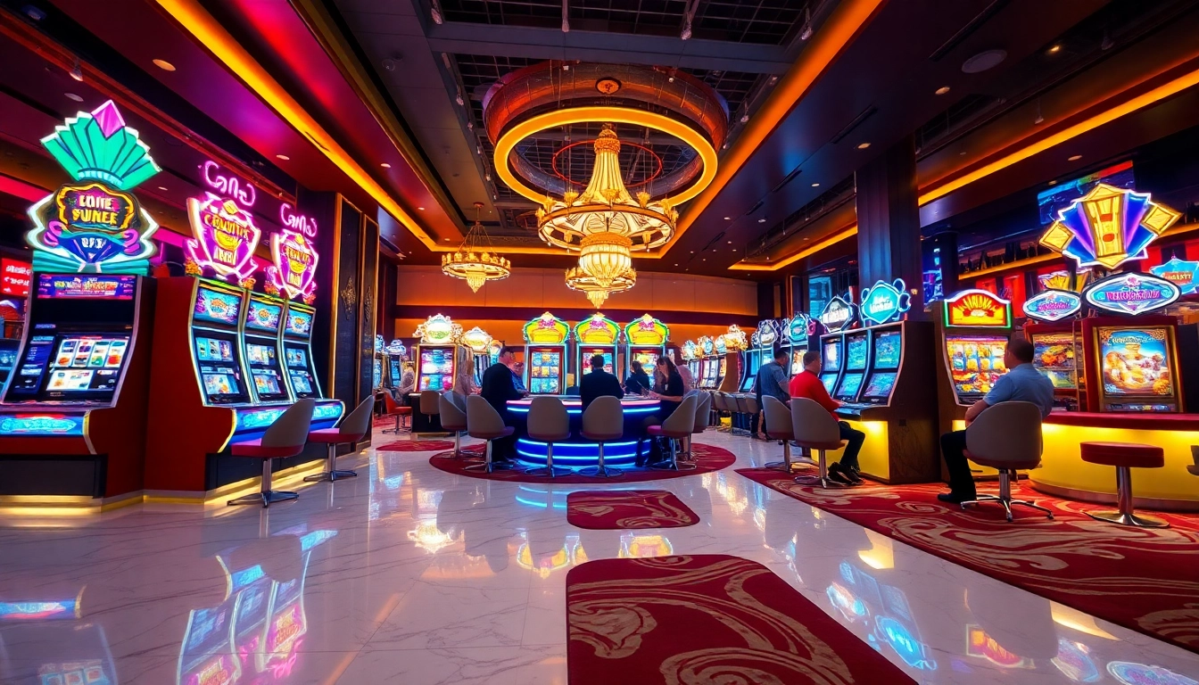 Experience excitement at GemBet Online Casino with vibrant games and players engaged.