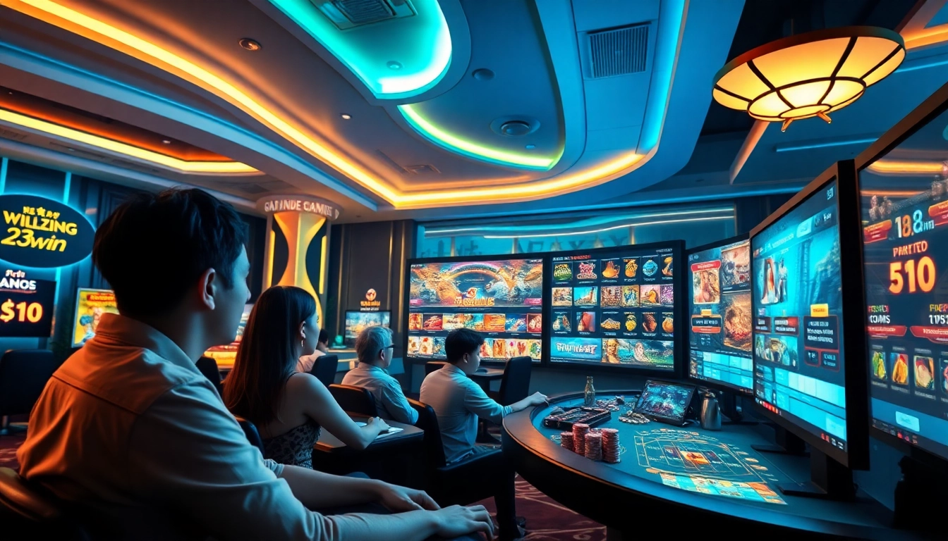 Experience 23win's vibrant online casino environment with engaging gameplay and rich visuals.