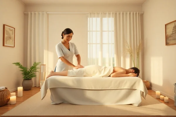 Experience the soothing 평택출장마사지 in a serene home setting with a professional therapist.