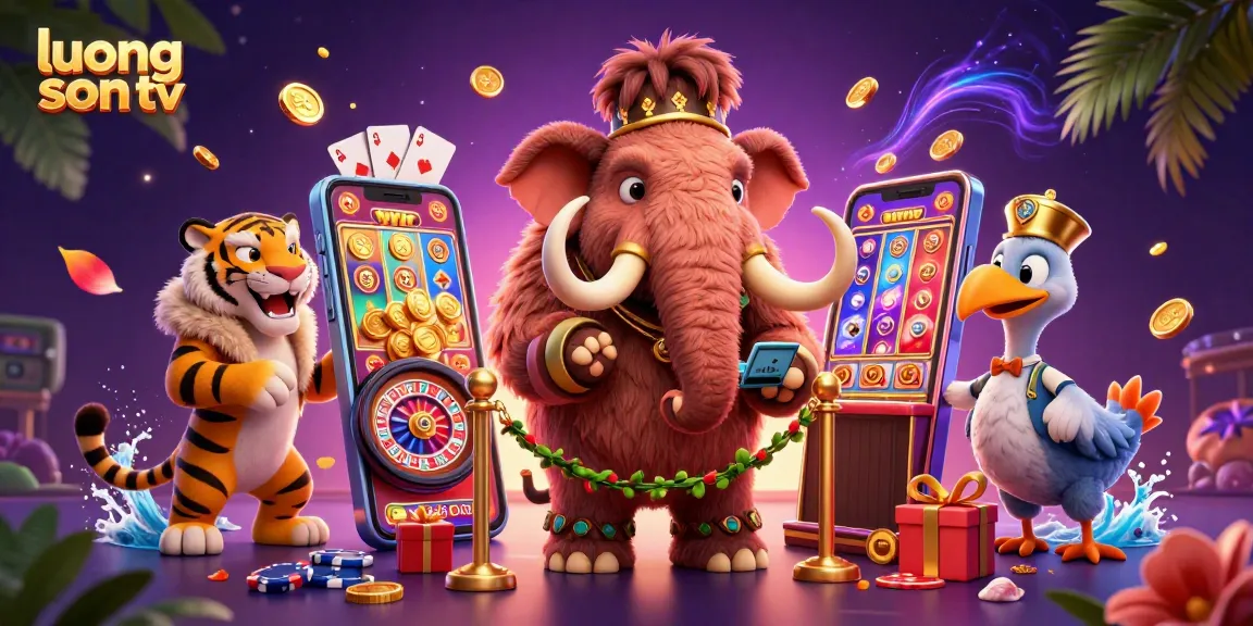 Experience live gaming thrills with luong son tv featuring vibrant casino characters and engaging gameplay elements.